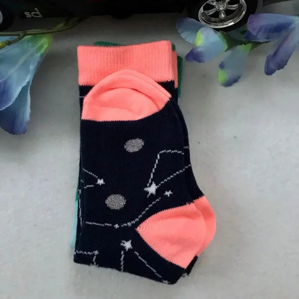Cat & Jack NWT 2 Pairs Knee-High Socks Girls S (5.5-8.5)